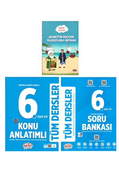 Editör Yayınevi 2027 Editör MEB in Maarif Modeli 6.Sınıf Tüm Dersler Konu Anl...