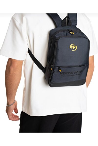 Newish Polo Unisex Μίνιμαλ σακίδιο πλάτης με θήκη για λάπτοπ και τάμπλετ