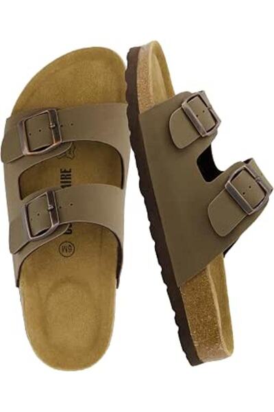 CUSHIONAIRE Women's Lane Cork Footbed Sandal with Comfort (