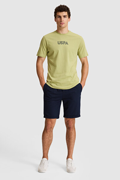 U.S. Polo Assn. شورت محبوك باللون الأزرق الداكن للرجال 50327211-VR033