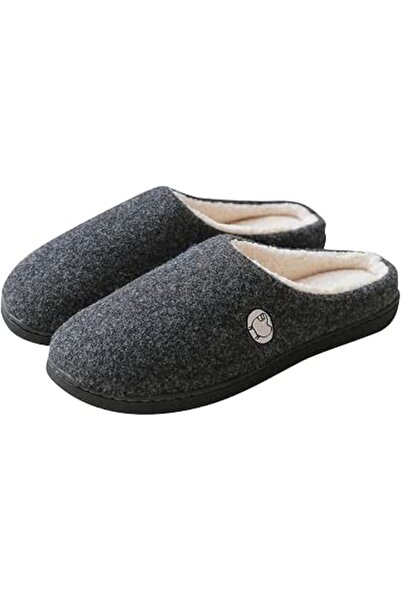 GENERAL Mens Memory Foam House-Slippers, Full Toe Soft Non-Slip Comfortable I...