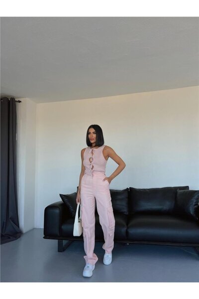 pazarella Cargo Pants - Salmon