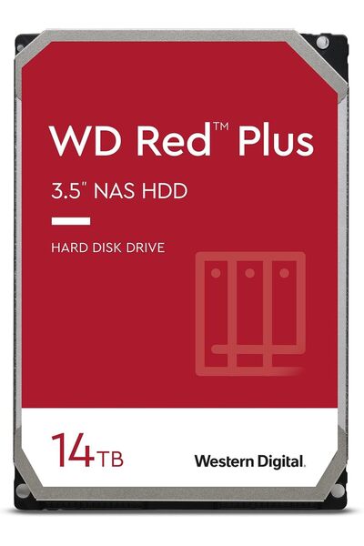 WESTERN DIGITAL 14TB WD Red Plus NAS Internal Hard Drive HDD - 7200 RPM, SATA...