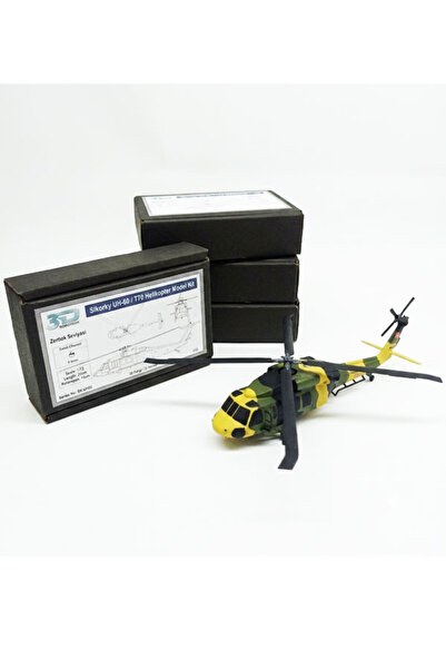 3DROBOTECH Sikorsky UH60 / T70 Helikopteri Model Kit 1/72