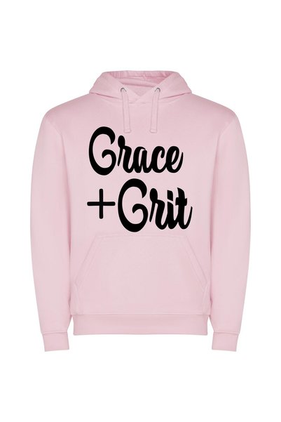 iLovePrints Graceful Grime & Grit Φούτερ με κουκούλα σε χρώμα Ροζ
