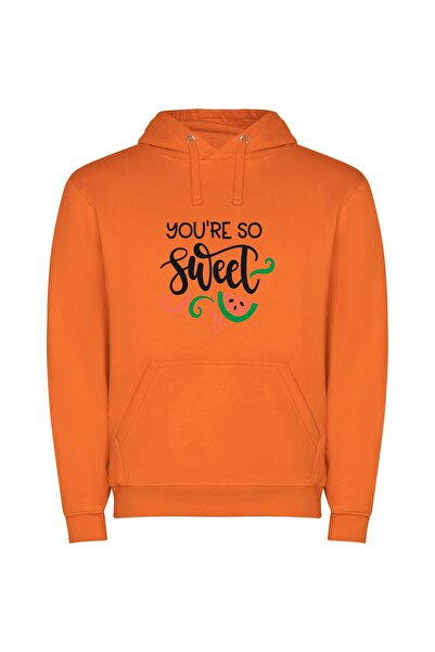 iLovePrints Sugar-coated Watermelon Delight Φούτερ με κουκούλα σε χρώμα Πορτο...