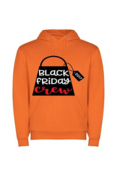 iLovePrints Black Friday Elite Φούτερ με κουκούλα σε χρώμα Πορτοκαλί