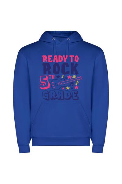 iLovePrints 5D Rock Star Kids Φούτερ με κουκούλα σε χρώμα Μπλε