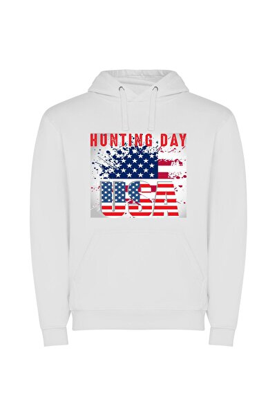 iLovePrints Patriotic Hunt: Trophy Extravaganza Φούτερ με κουκούλα σε χρώμα Λ...