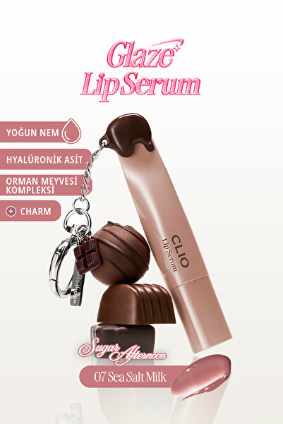 CLIO Dolgun Görünüm Kazandıran, Parlak, Besleyici, Renkli Dudak Serumu Glaze ...