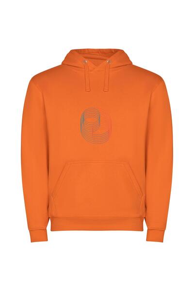 iLovePrints Colorful Circles - Minimalist Interlock Φούτερ με κουκούλα σε χρώ...