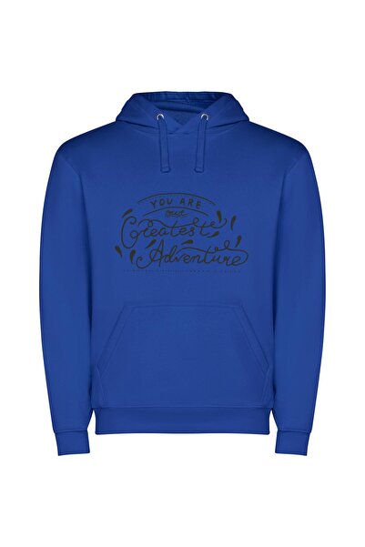 iLovePrints Ultimate Journey Escapade Φούτερ με κουκούλα σε χρώμα Μπλε