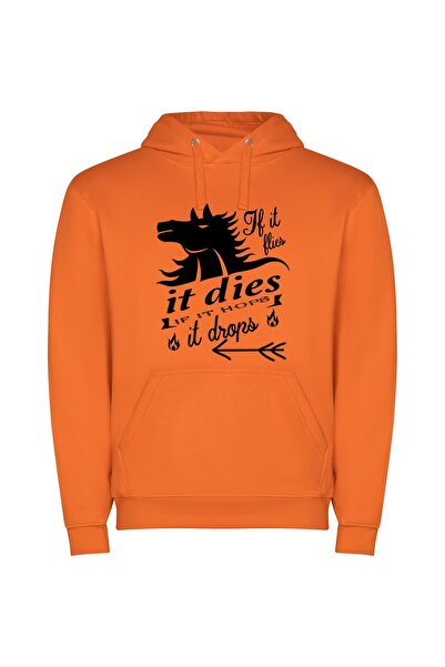 iLovePrints Equestrian Ablaze: Inspired Flames Φούτερ με κουκούλα σε χρώμα Πο...