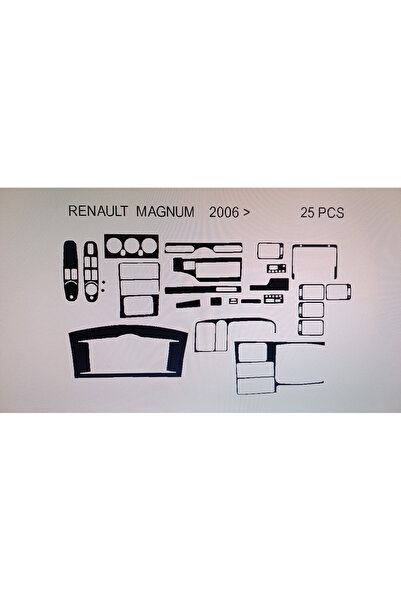 Demircioğlu Oto Aksesuar Marketi Renault Magnum 2006> 25 Piece Dashboard Trim...