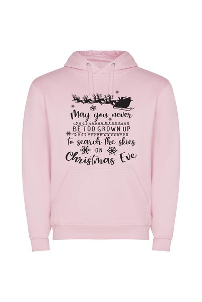 iLovePrints Monochrome Holiday Bliss Φούτερ με κουκούλα σε χρώμα Ροζ