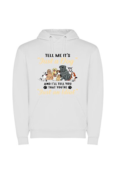 iLovePrints Furry Friends Follies Φούτερ με κουκούλα σε χρώμα Λευκό