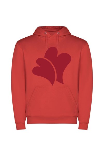 iLovePrints Heartfelt Love: Symbolic Splendor Φούτερ με κουκούλα σε χρώμα Κόκ...