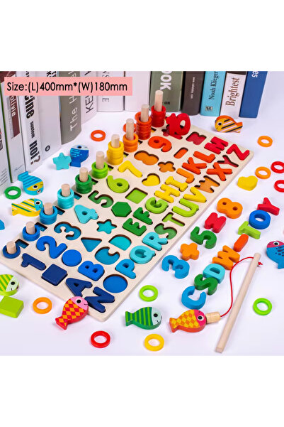 Choice W-WU HE YI Wooden Puzzles Shape Sorter Montessori Toy Magnetic Fishing...