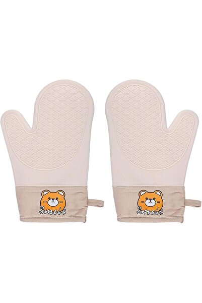 SYOSI 1 Pair Heat Resistant Silicone Oven Gloves Up to 932°F, Non-Slip Waterp...
