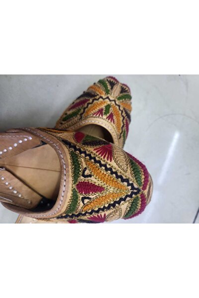 ABAD2030 Women's Traditional Khussa – Elegant Handmade Ethnic Flat Shoes