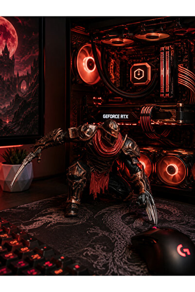 Zed Gaming Kasa Yan Dekoru Masa Dekoru Bilgisayar Kasası- Aksesuar - Yayıncı Aksesuarı