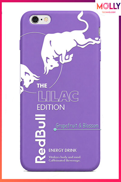 Molly iPhone 6/6S PLUS İçin Lavanta Redbull The Lilac Edition Desenli İçi Kad...