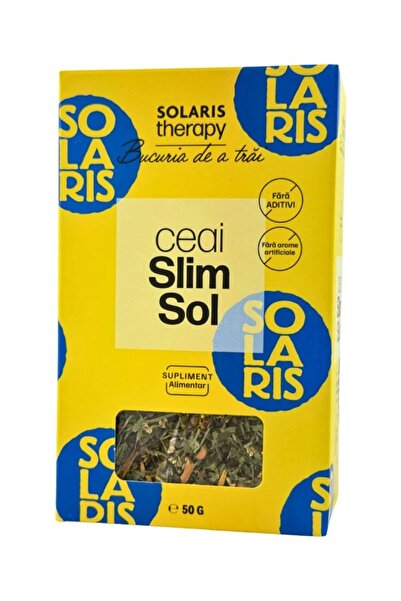 SOLARIS Ceai Slimsol, 50g, mix plante, pentru mentinerea greutatii