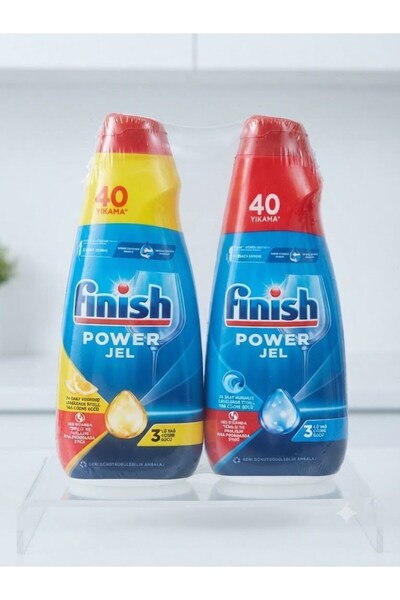 Finish Bulaşık Makinesi Deterjanı Jel 1000 ml +Bulaşık Makinesi Deterjanı Jel Limon 1000 ml+ Sleepy Islak havlu 100 lü