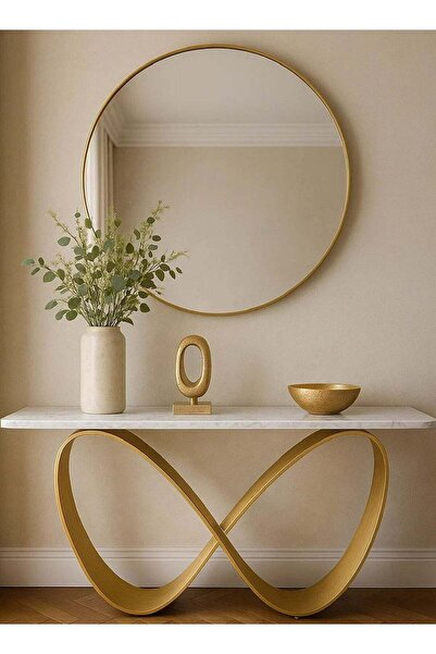 Taimi 70cm Gold Metal Frame Makeup Vanity Mirror for Bedroom, Dressing Room &...
