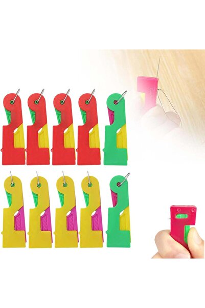 Arabest 10 Pcs Automatic Needle Threader,Sewing Machine Threading Aid for Han...