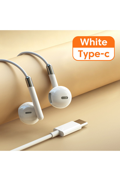 choice2 White Type C 3.5MM/Type C Wired Earphones HiFi High-Resolution Audio ...