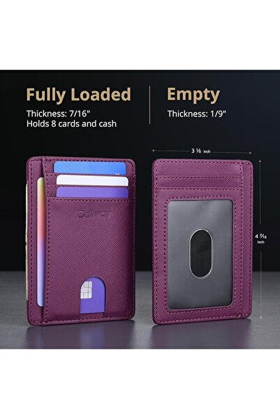 Buffway Mens RFID Blocking Slim Bifold Wallet Minimalist Leather Small Wallet...
