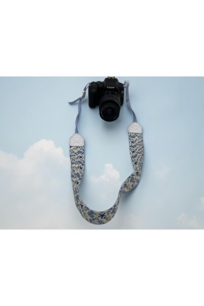 Anatolia Deniz Kabuğu Desenli DSLR Fotoğraf Makinesi Boyun Askısı