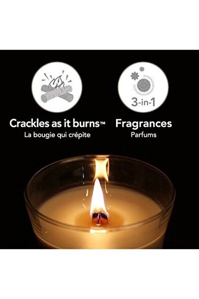 WoodWick شمعة معطرة، شمعة بيضاوية الشكل بنكهة التوت الأسود، مع فتيل متوهج، مد...