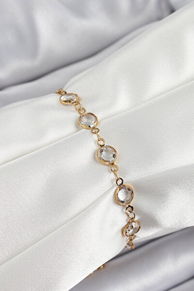 TJ Brass Gold Color Zircon Stone Women's Bracelet Tj-Bb7050