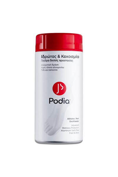Podia DeoPowder Σκόνη Ποδιών Διπλής Προστασίας για Αθλητές 100γρ