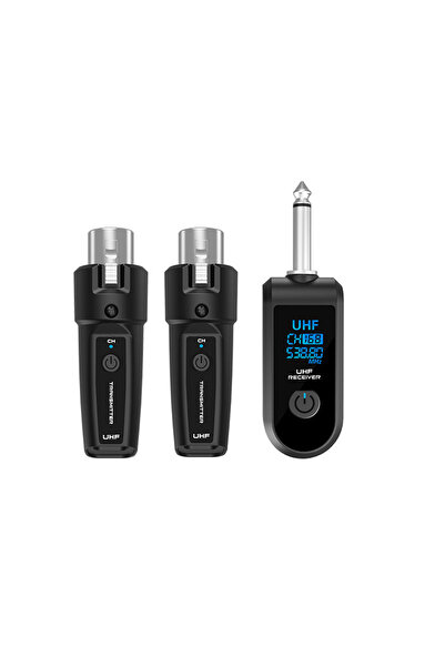 Choice1 محول إشارة نظام لاسلكي من kebidumei Style 2 UHF للميكروفون، جهاز إرسا...
