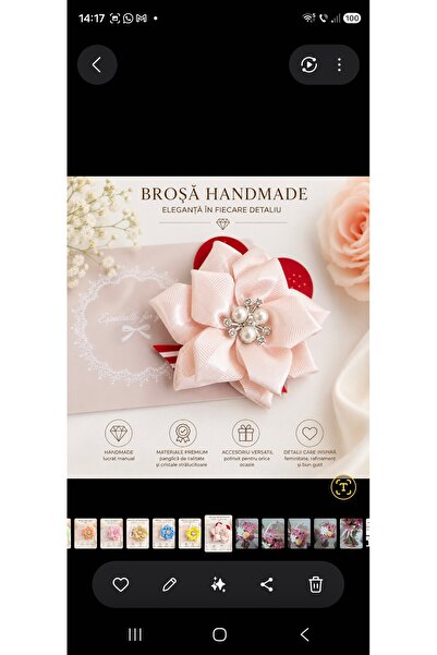 Generic Brand Brosa hand made cu ac de prindere