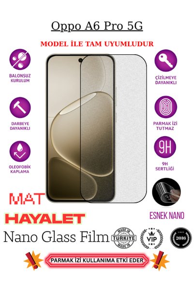 CaseTechnoo Oppo A6 Pro 5g Tam Uyumlu Mat Hayalet Privacy Esnek Nano Ekran Ko...