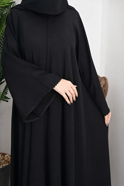 EKEA ABAYA عباية الهنوف العملية بقماش ملكي صيفي طايح وقصة نصف كلوش بأكمام واسعة