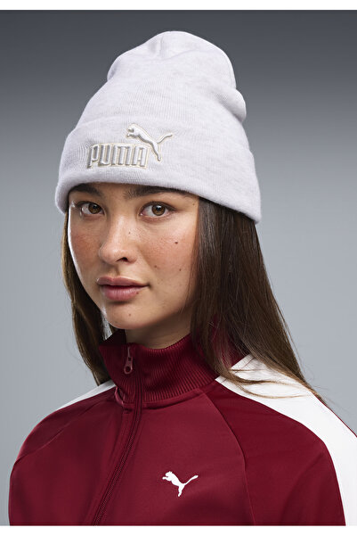 Puma Essentials Elevated Heather Beanie s polovičním profilem