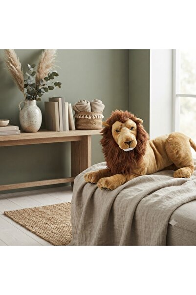 SHIVA Gift & More King of the Jungle Lion Soft Toy Sleeping at Home Playmate ...