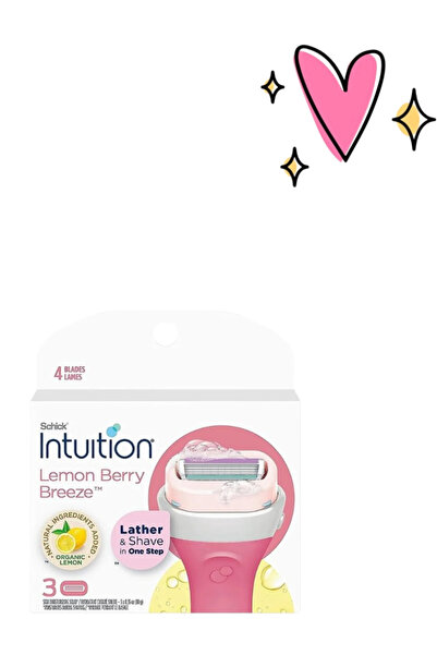 Schick Intuition Intuition Razor Lemon Berry Breeze 3 Pcs