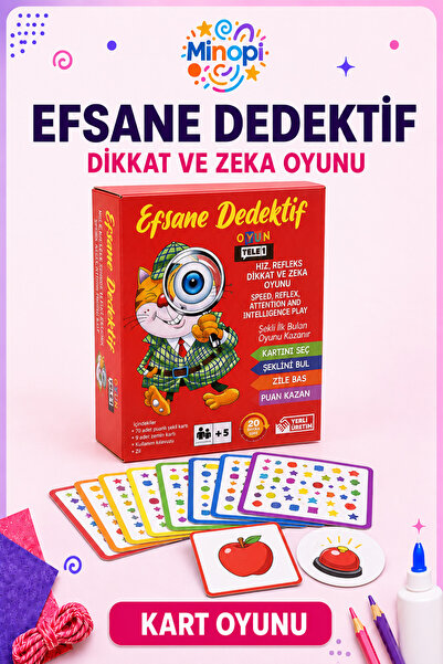 Minopi Efsane Dedektif Oyunu – Dikkat ve Muhakeme Oyunu
