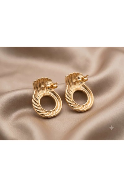 Çelik Old Money Elegance Twisted Earrings
