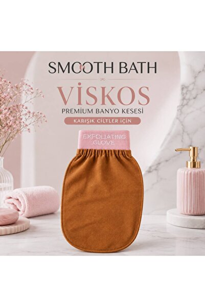 SMOOTH BATH Viscose Colored Bath Washcloth |   Gentle Exfoliation and Deep Cl...