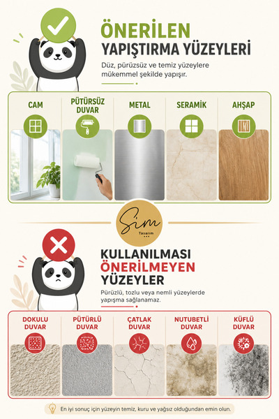 Sim Tasarım Masalsı Orman Hayvanları Çocuk Odası Duvar Sticker Seti Ayı Tilki Tavşan Ağaç ve Çiçek Figürlü