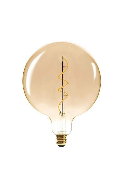 Atmosphera Bec LED tip glob - Chihlimbar torsadat, D.20 cm, E27