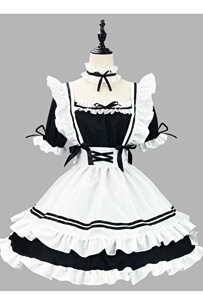 Generic Japanese Anime Sweetheart Maid Apparel Outfit Apron Maid Clothing Cos...