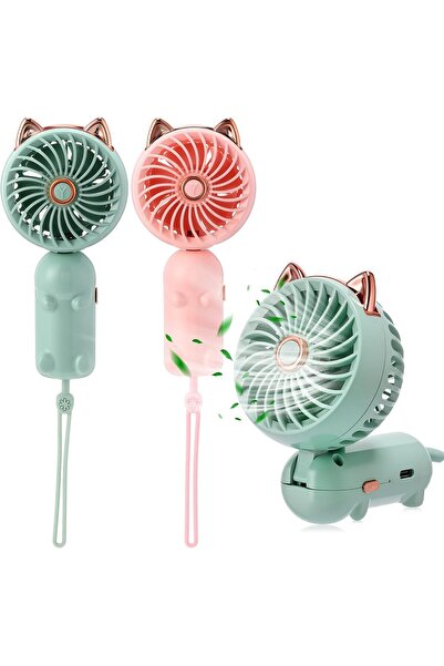 STARSTAR 2 mini handheld fans, USB rechargeable portable personal fans, 3 win...